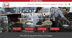 Desktop Screenshot of newfarmdeli.com.au